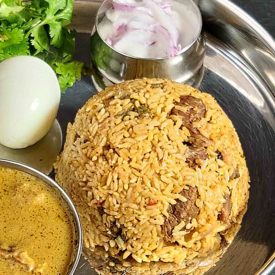 Mutton Seeraga Samba Biryani - Recipe photo by Nitha Kitchen