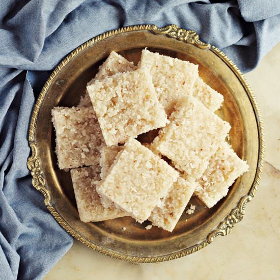 Thengai Burfi or Coconut Fudge - Recipe photo by Aparna
