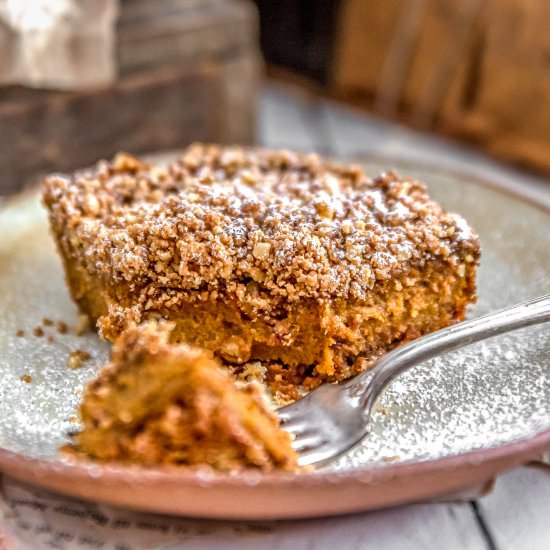 Vegan Pumpkin Pie Crumble - Recipe photo by monkey and me kitchen adventures