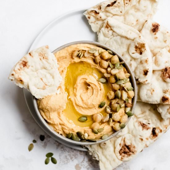 Roasted Butternut Squash Hummus - Recipe photo by wellfedsoul