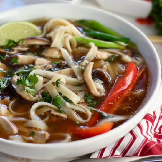 Chicken Pho - Recipe photo by laughingspatula.com