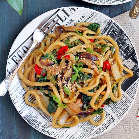 Speedy Udon Stir-Fry - Recipe photo by twoofakindcooks