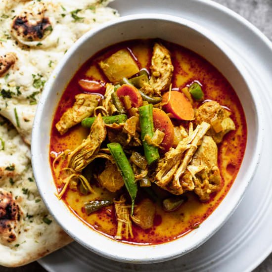 Chicken & Veggie Korma Stew - Recipe photo by cookingforkeeps