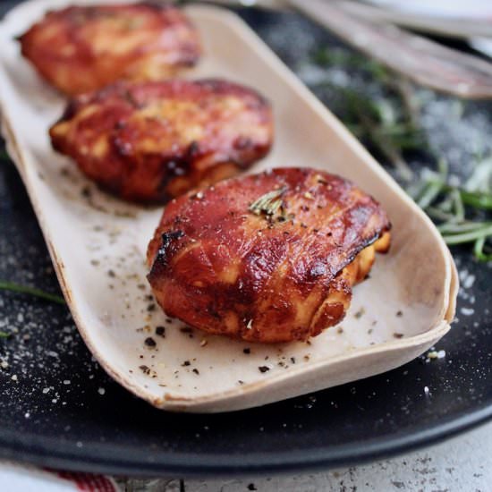 Bacon Wrapped Goat Cheese - Recipe photo by Lemon Thymes