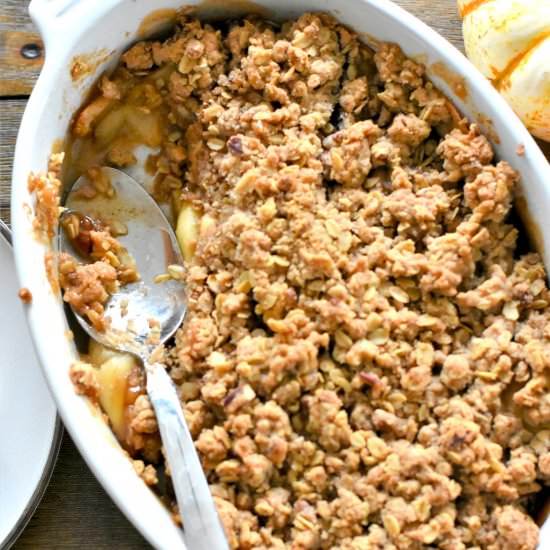 Gluten Free & Vegan Apple Crisp - Recipe photo by living freely gluten free
