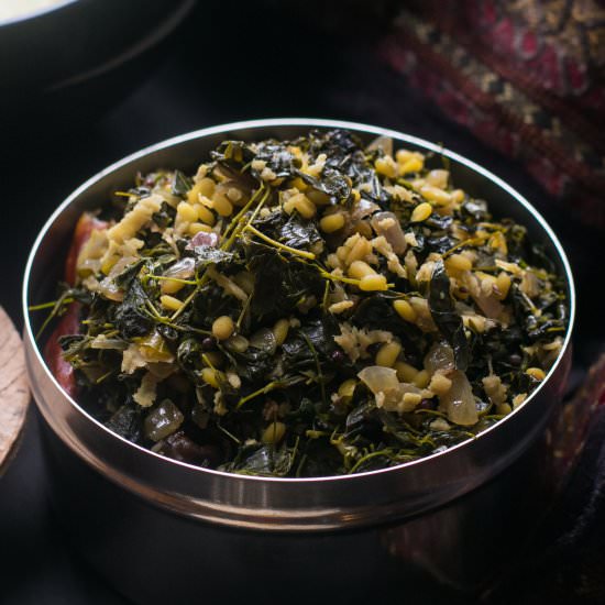 Moringa leaves stir fry - Recipe photo by cookingwithpree