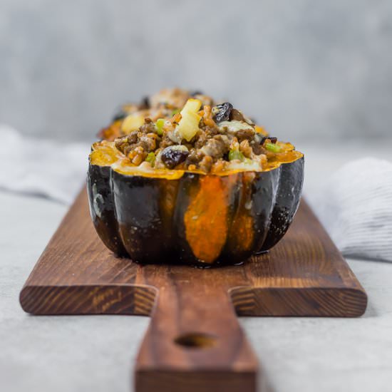 Stuffed Acorn Squash - Recipe photo by rachelcooksblog