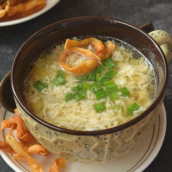 Egg Drop Soup - Recipe photo by Savory Bites
