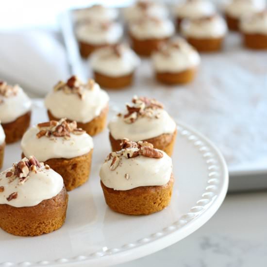 Mini Pumpkin Spice Cupcakes - Recipe photo by SatoriDesignForLiving
