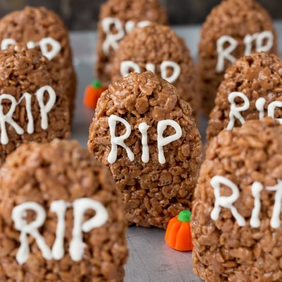 Tombstone Rice Krispie Treats - Recipe photo by yourcupofcake