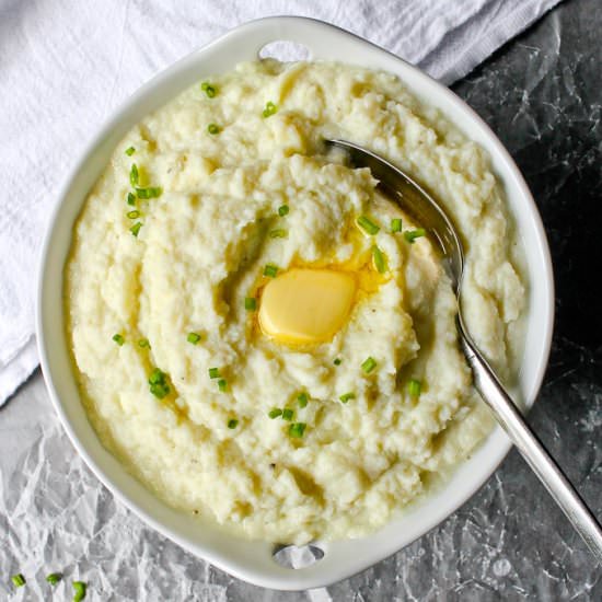 Garlic Cauliflower Mash - Recipe photo by champagne-tastes