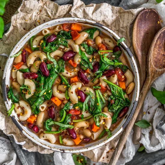 Italian Pasta Fagioli - Recipe photo by monkey and me kitchen adventures