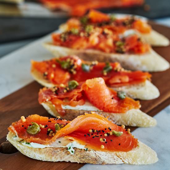 Tarragon/Fennel Scotch Cured Salmon - Recipe photo by proportionalplate