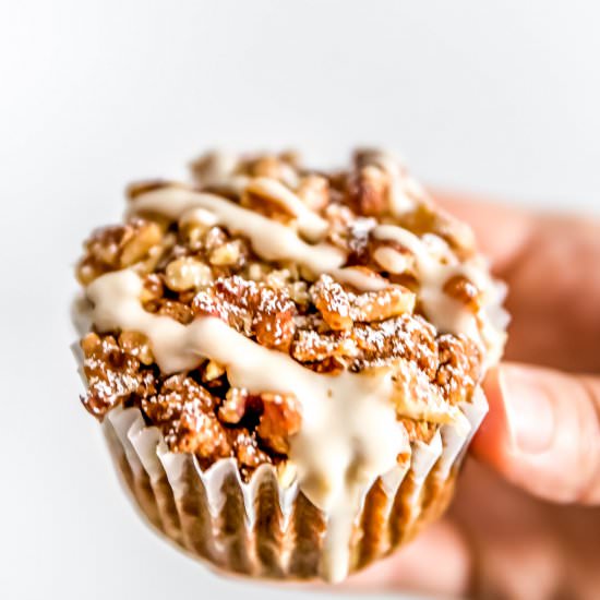 Healthy Vegan Pumpkin Muffins - Recipe photo by monkey and me kitchen adventures