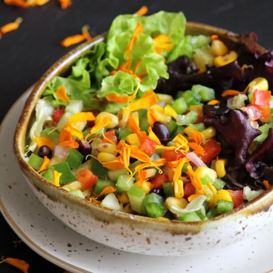Santa Fe Marigold Salad - Recipe photo by Reetu Uday Kugaji