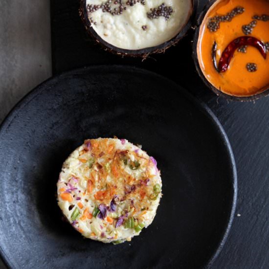 Mini Oats and Vegetable Uttapam - Recipe photo by Reetu Uday Kugaji