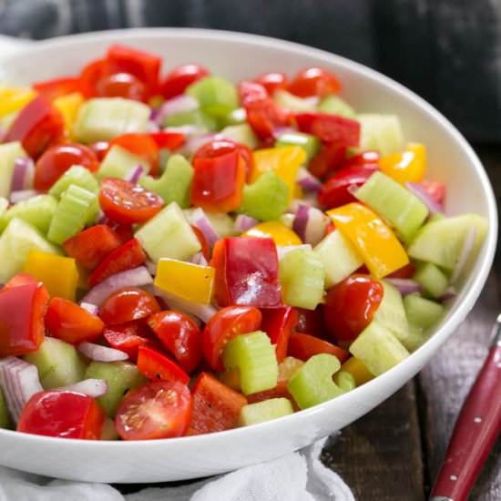Marinated Vegetable (Detox) Salad - Recipe photo by thatskinnychickcanbake