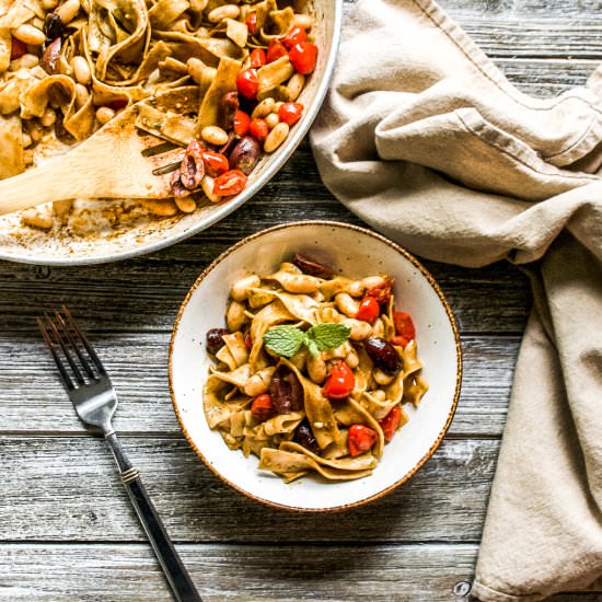 Mint Pesto Pasta - Recipe photo by KitchenCartographer