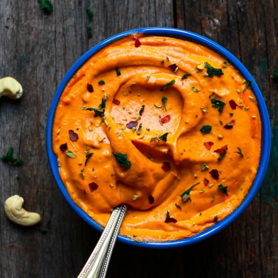 Cashew Roasted Red Pepper Sauce - Recipe photo by Tashasartisanfoods