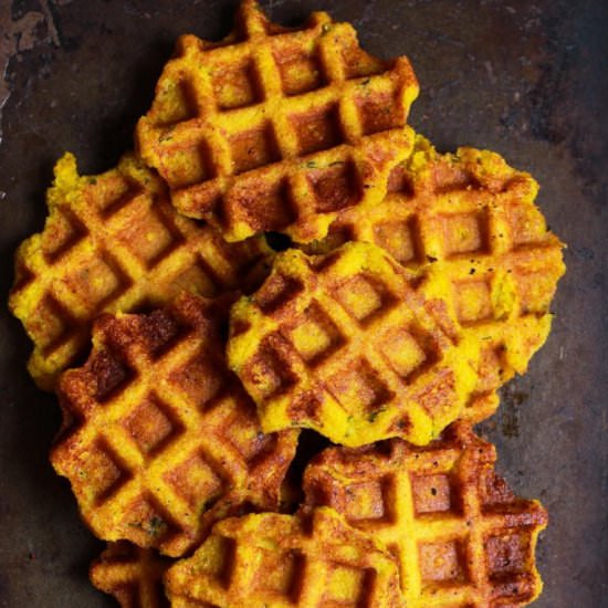 Sweet Potato Cornmeal Waffles - Recipe photo by Tashasartisanfoods