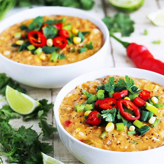 Creamy Corn Chowder - Recipe photo by SpartanLife