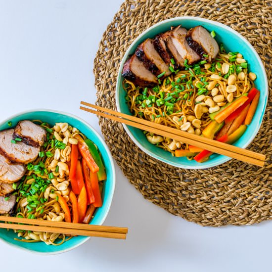 Kung Pao Noodles - Recipe photo by liveloveyummy