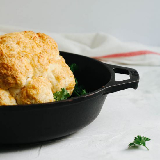 Whole Roasted Moroccan Cauliflower - Recipe photo by plantedpurpose