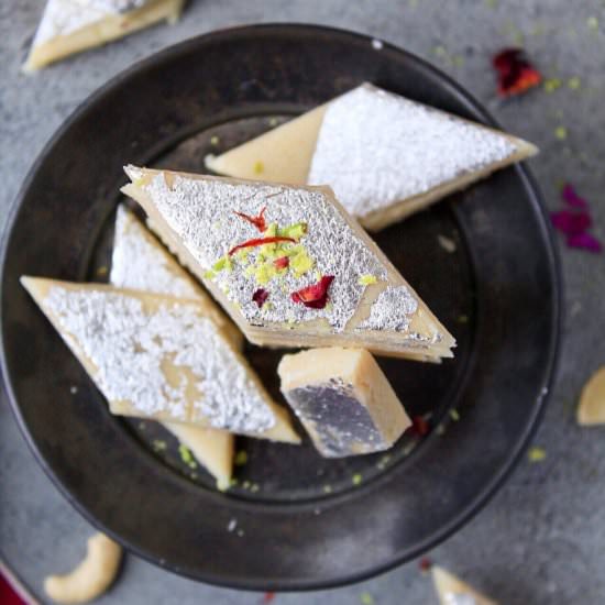 Kaju Katli - Recipe photo by Aromatic Essence