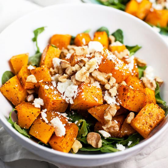 Spiced Butternut Squash Salad - Recipe photo by therusticfoodie