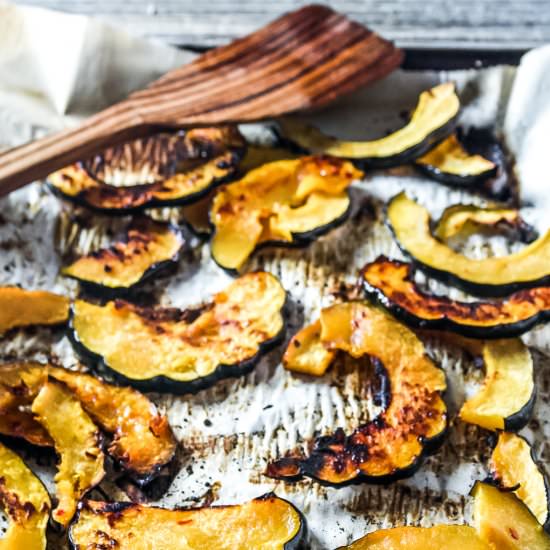 Maple Chili Glazed Acorn Squash - Recipe photo by KitchenCartographer