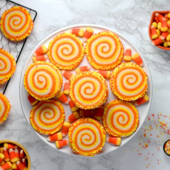 Candy Corn Swirl Cookies - Recipe photo by sheri silver