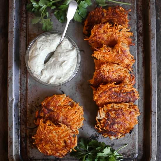 Sweet Potato and Bacon Rosti - Recipe photo by fromthelarder
