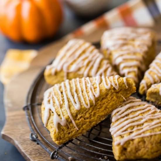 Pumpkin Scones - Recipe photo by Baking a Moment
