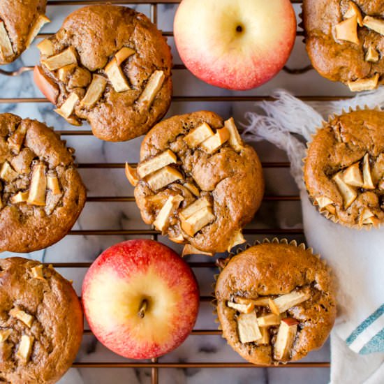 Apple Cinnamon Almond Butter Muffin - Recipe photo by Thenaturalnurturer