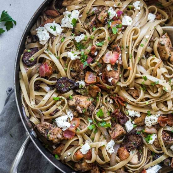 Chicken Linguini with Figs - Recipe photo by platingsandpairings