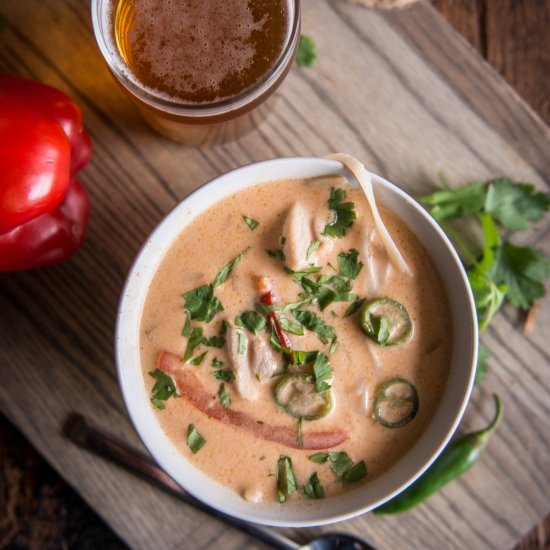 Pale Ale Thai Chicken Noodle Soup - Recipe photo by TheBeeroness