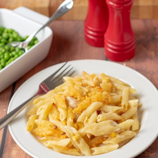 Chicken and Sweetcorn Pasta Bake - Recipe photo by neilshealthymeals