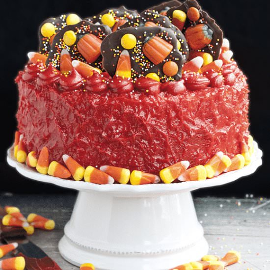 Halloween Candy Cake - Recipe photo by Cakewhiz