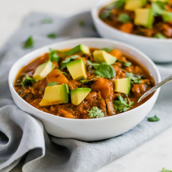 Pumpkin Spice Turkey Chili - Recipe photo by paleoinpdx