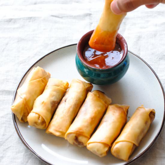 Vegetable Spring Rolls - Recipe photo by Indian Ambrosia