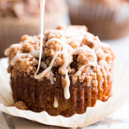 Paleo Pumpkin Streusel Muffins - Recipe photo by paleorunningmomma