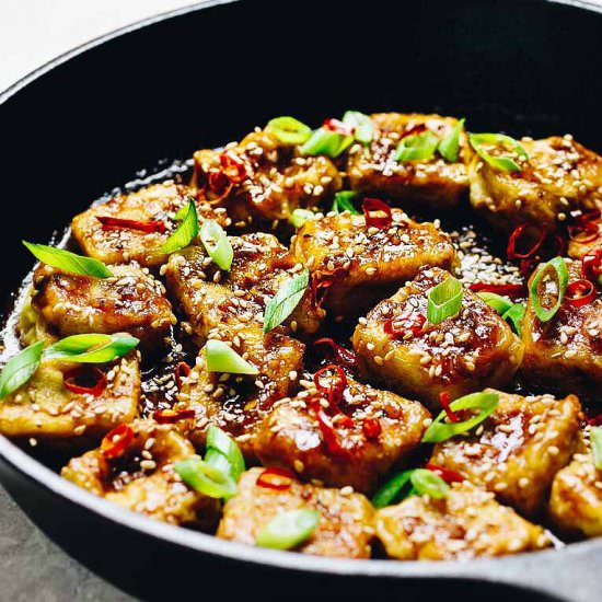 Soy Free Baked Crispy Sesame Tofu - Recipe photo by IHeartUmami