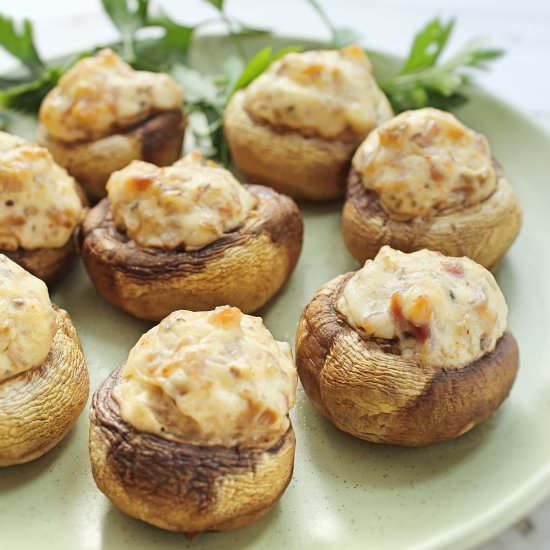 Ham Cream Cheese Stuffed Mushroom - Recipe photo by piggyout