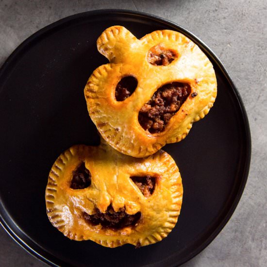 Spooky Chorizo Hand Pies - Recipe photo by The Flavor Bender