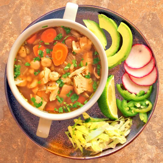 Green Chile Chicken Pozole - Recipe photo by Flipped-Out Food