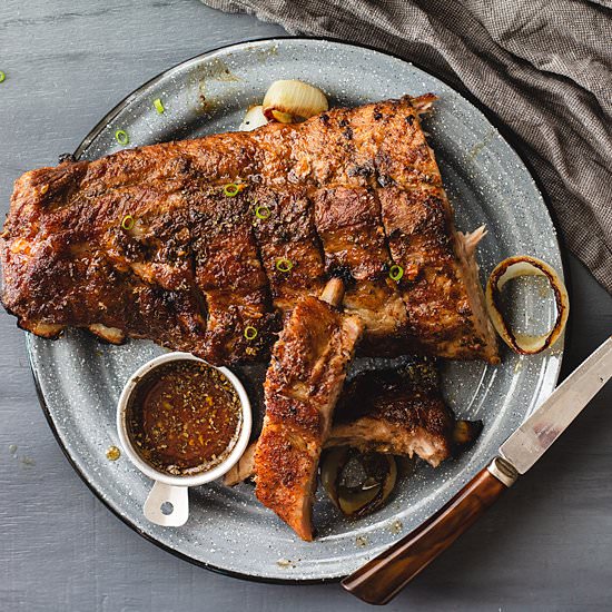 Roasted Pork Ribs with Honey Glaze - Recipe photo by allthatsjas