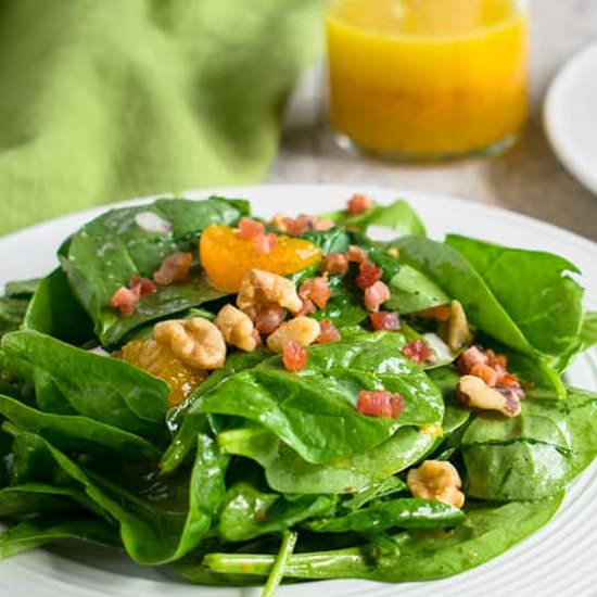 Spinach Salad with Mandarin Oranges - Recipe photo by Cooking with Mamma C