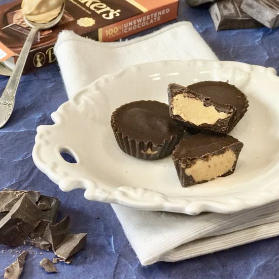 Keto Reese’s Cup Copy Cat - Recipe photo by JamieinaKetoKitchen