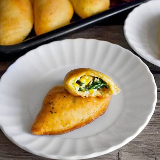 Ricotta Spinach and Corn Empanada - Recipe photo by EasycookingwithMolly