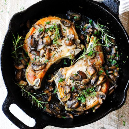 Mushroom Pork Chops - Recipe photo by Eating European